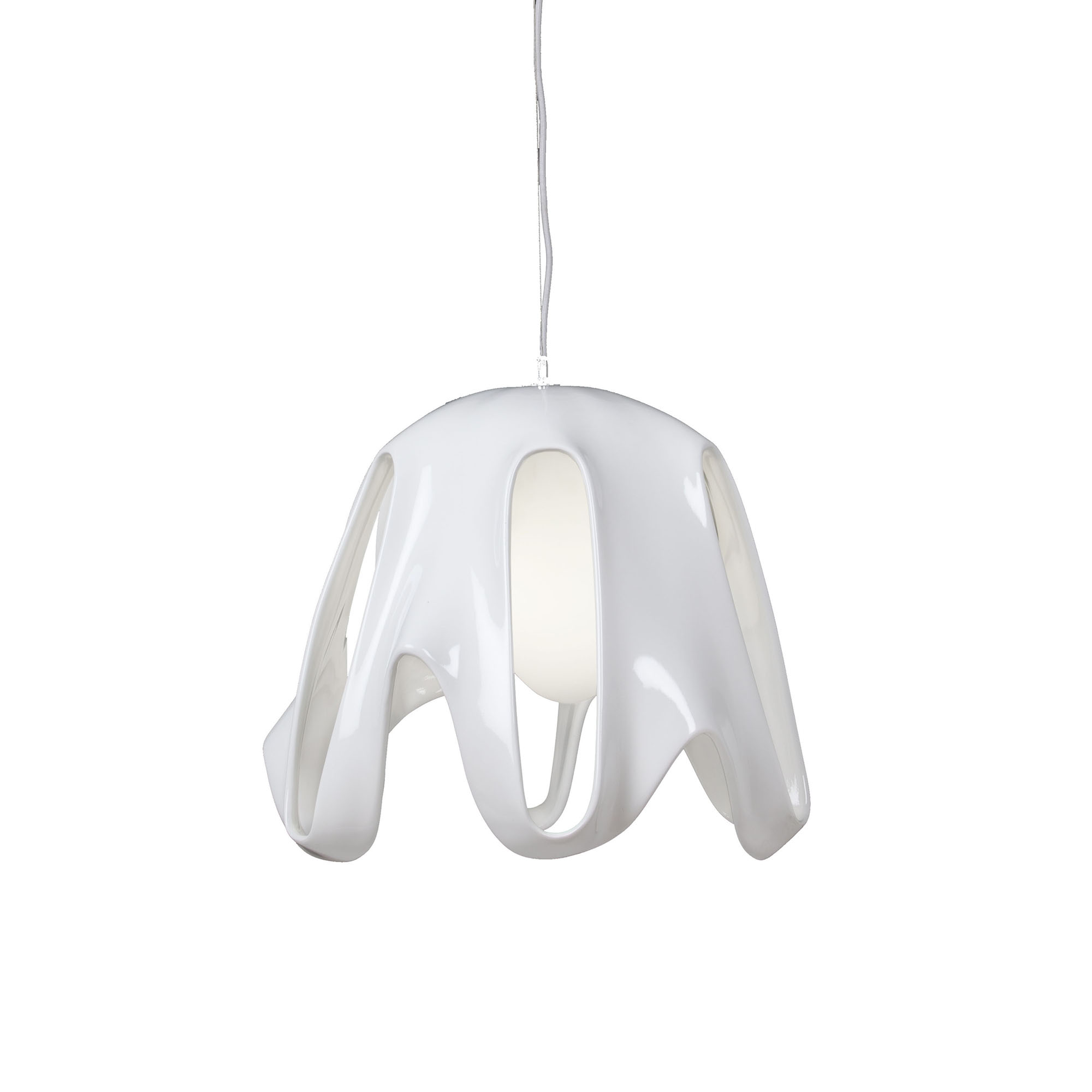 M3740  Phantom Pendant 1 Light Gloss White